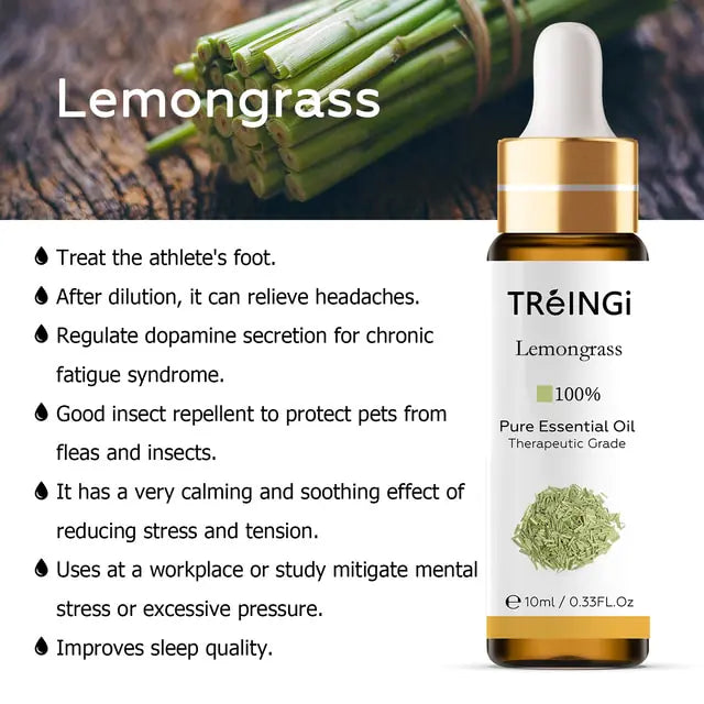 Lemongrass Essential Oil therapeutic grade 100% pure essential oil with info on common known uses